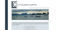 Desktop Screenshot of littlejohncapital.com