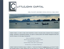 Tablet Screenshot of littlejohncapital.com